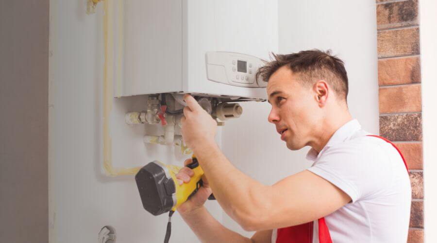 Local tankless water heater installation in Brighton, MA